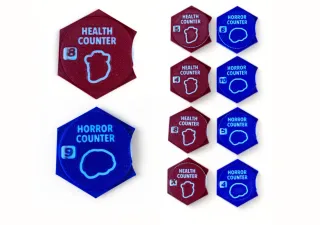 Arkham Horror LCG Health and Horror Trackers — 3